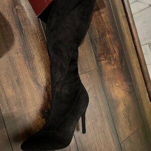 Black over the knee boots